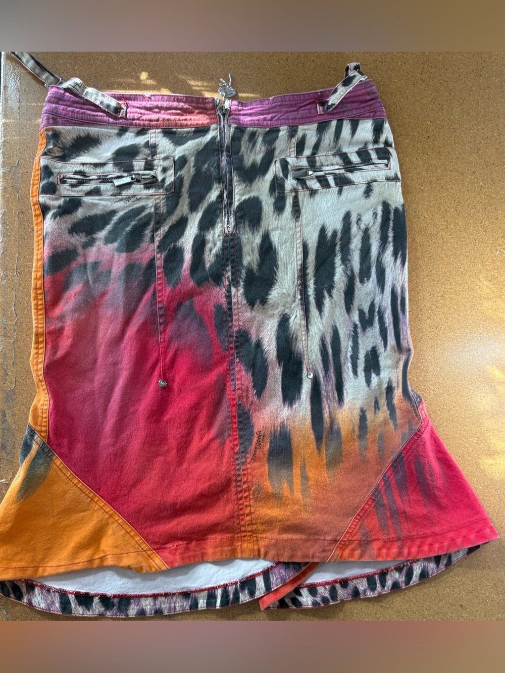 Vintage FW 2005 Roberto Cavalli - JustCavalli Multi color leopard print skirt